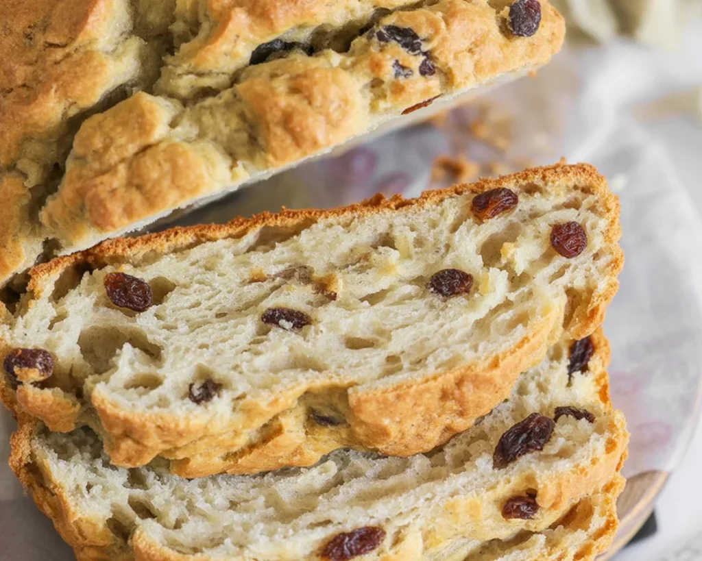 Freshly baked Gluten-Free Irish Soda Bread, golden crust and soft interior.