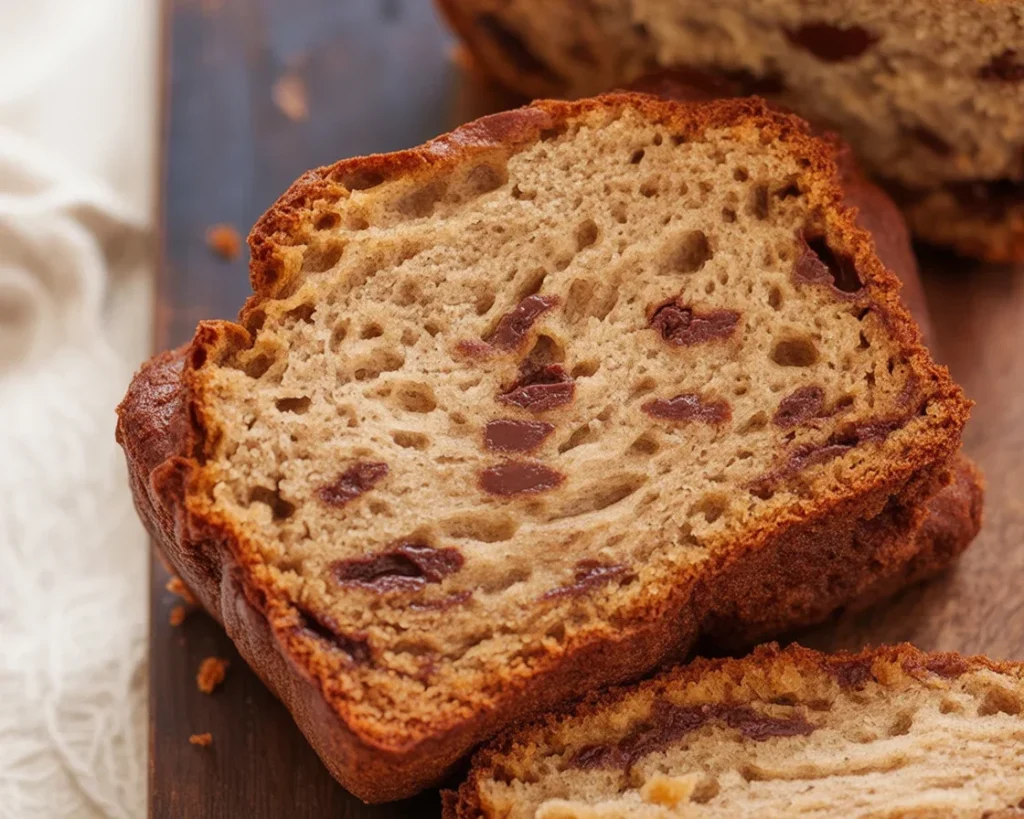 Moist and tender yeast-free gluten-free banana bread, perfect for any occasion.
