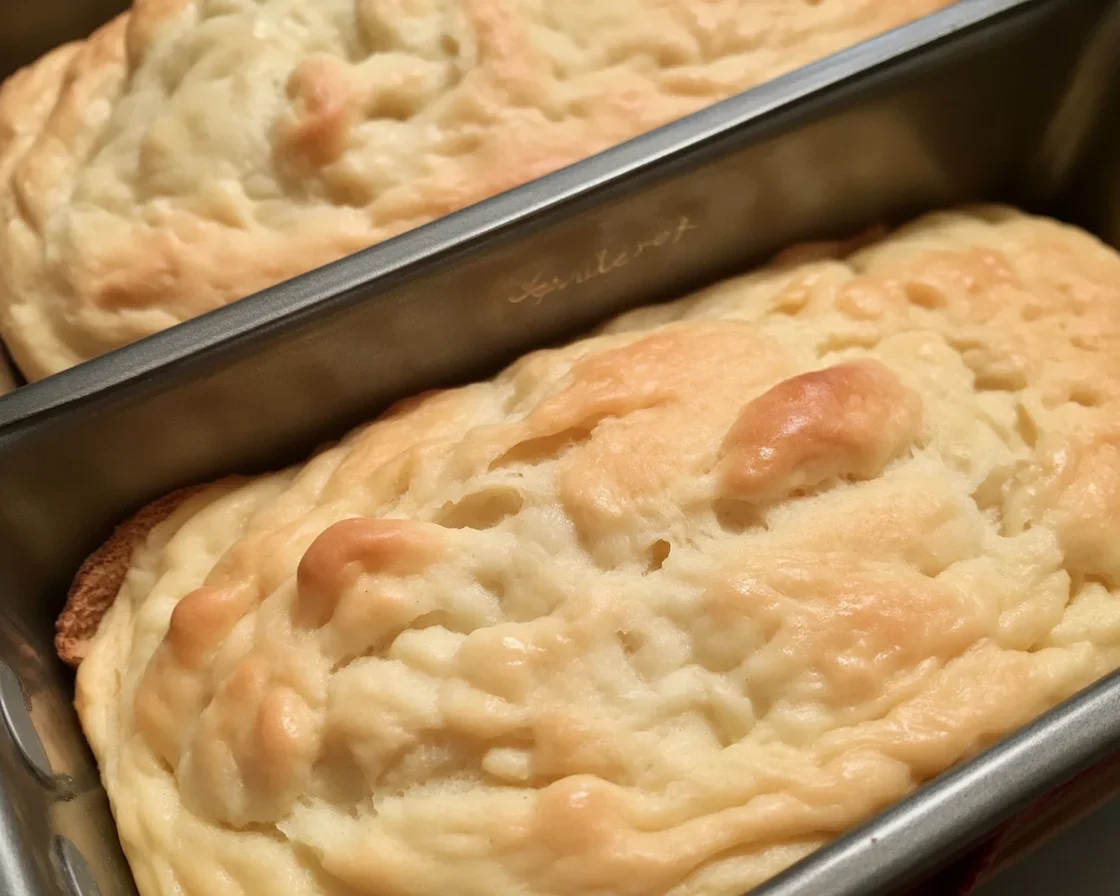 Delicious No Yeast Gluten-Free Cheese Bread fresh out of the oven