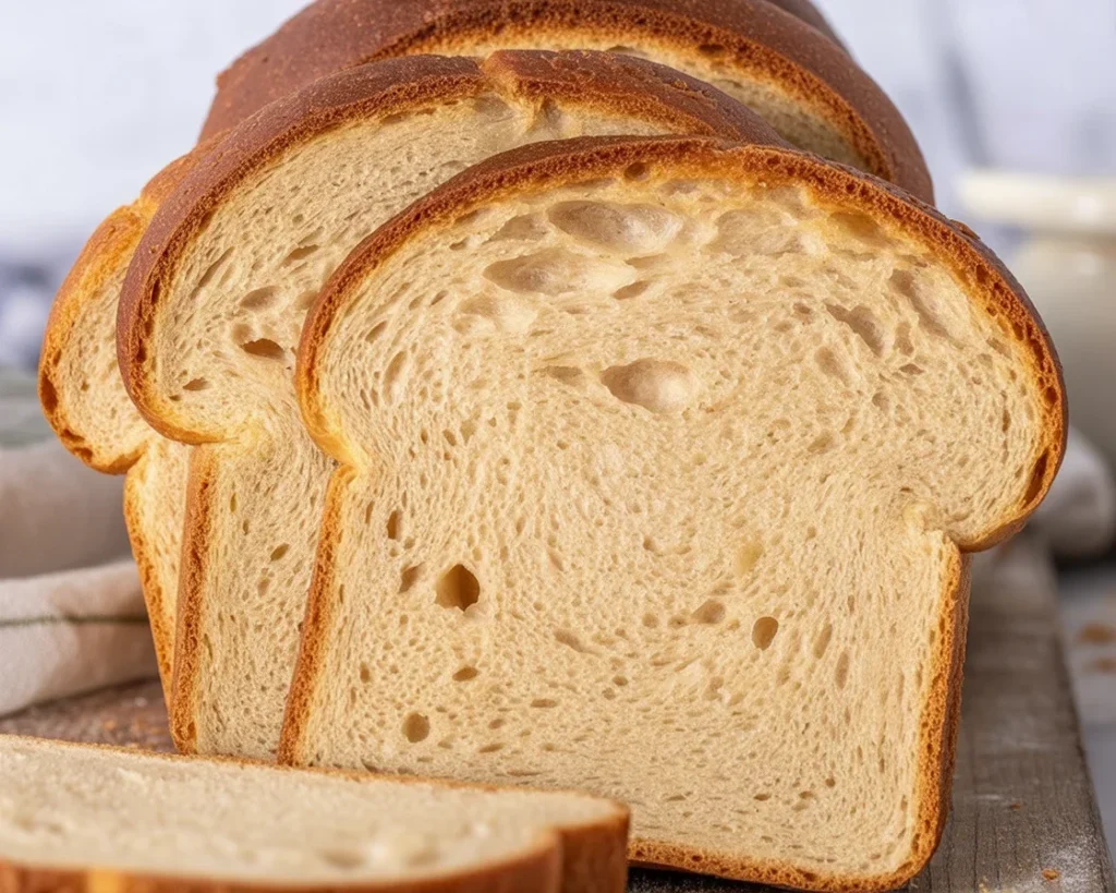 Delicious Gluten-Free Sandwich Bread fresh out of the oven, soft and fluffy.