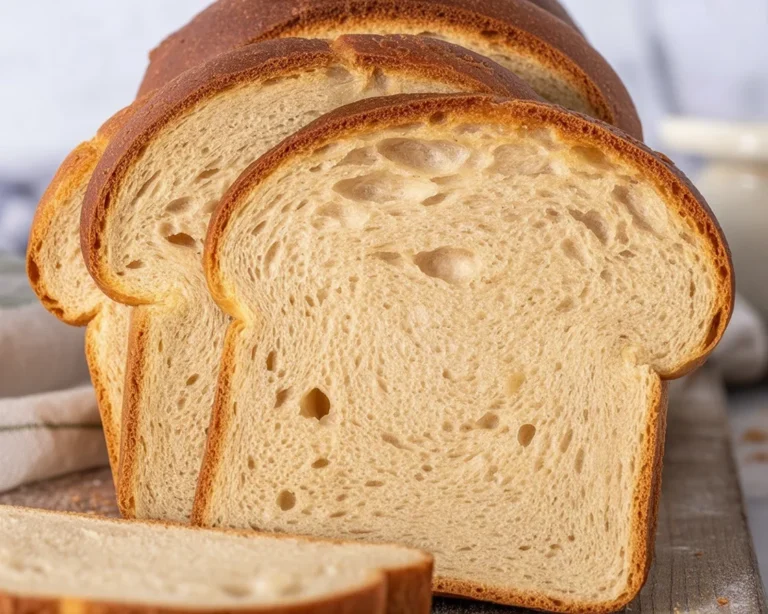 Delicious Gluten-Free Sandwich Bread fresh out of the oven, soft and fluffy.