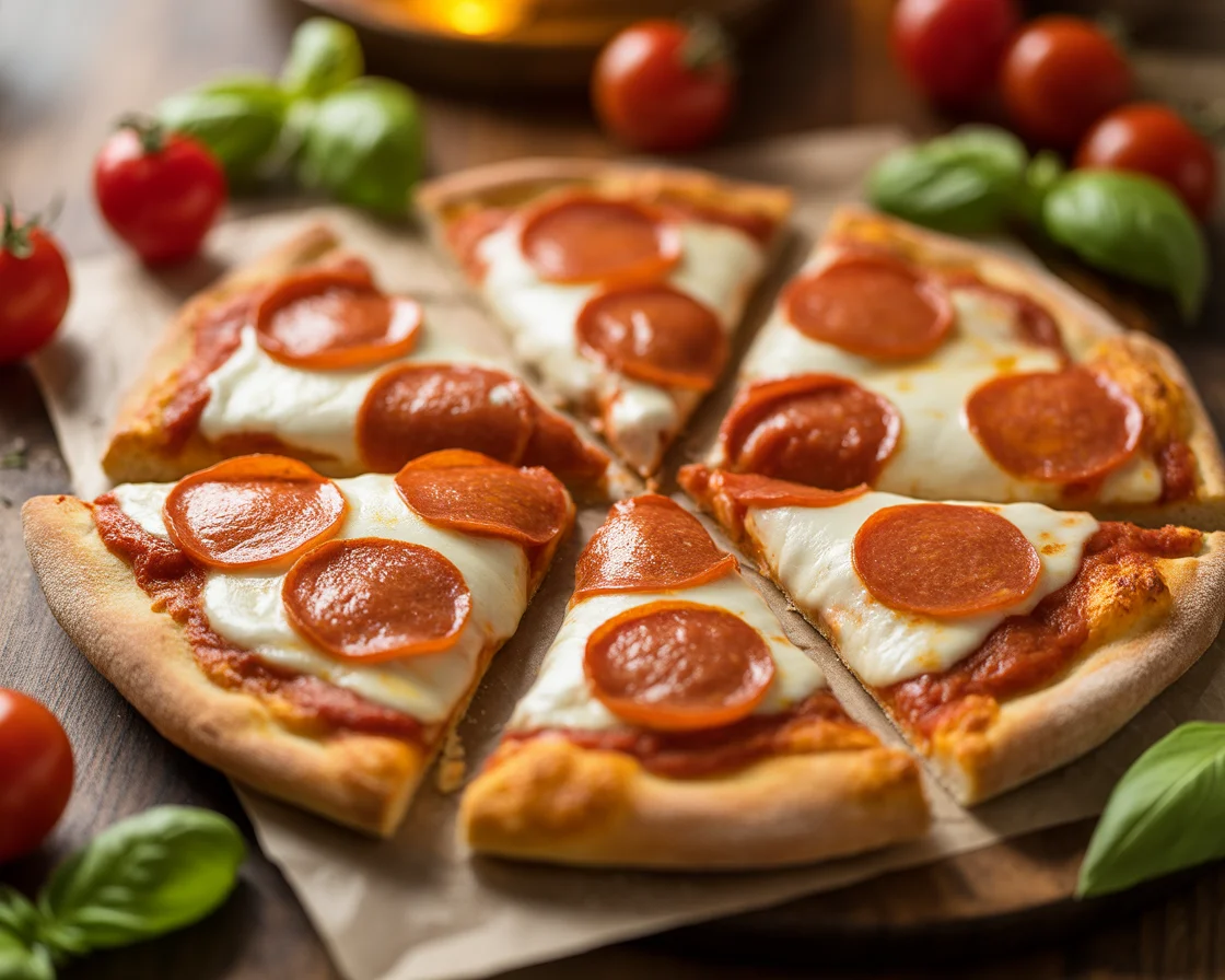 a photo showing a Gluten-Free Dairy-Free Pizza Dough in rustic wood