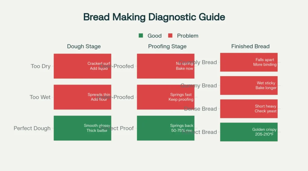 Visual Diagnostic Guide for Gluten-Free Dairy-Free Bread Problems