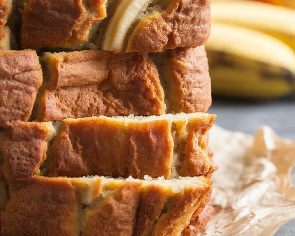 Moist and delicious Paleo gluten-free banana bread fresh out of the oven