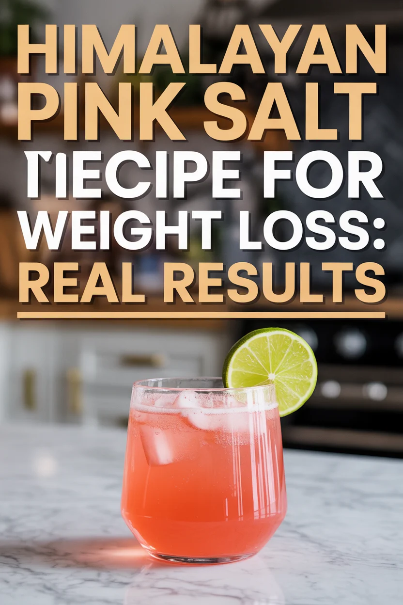 A Pinterest style image for a Himalayan Pink Salt Trick Recipe for Weight Loss: Real Results