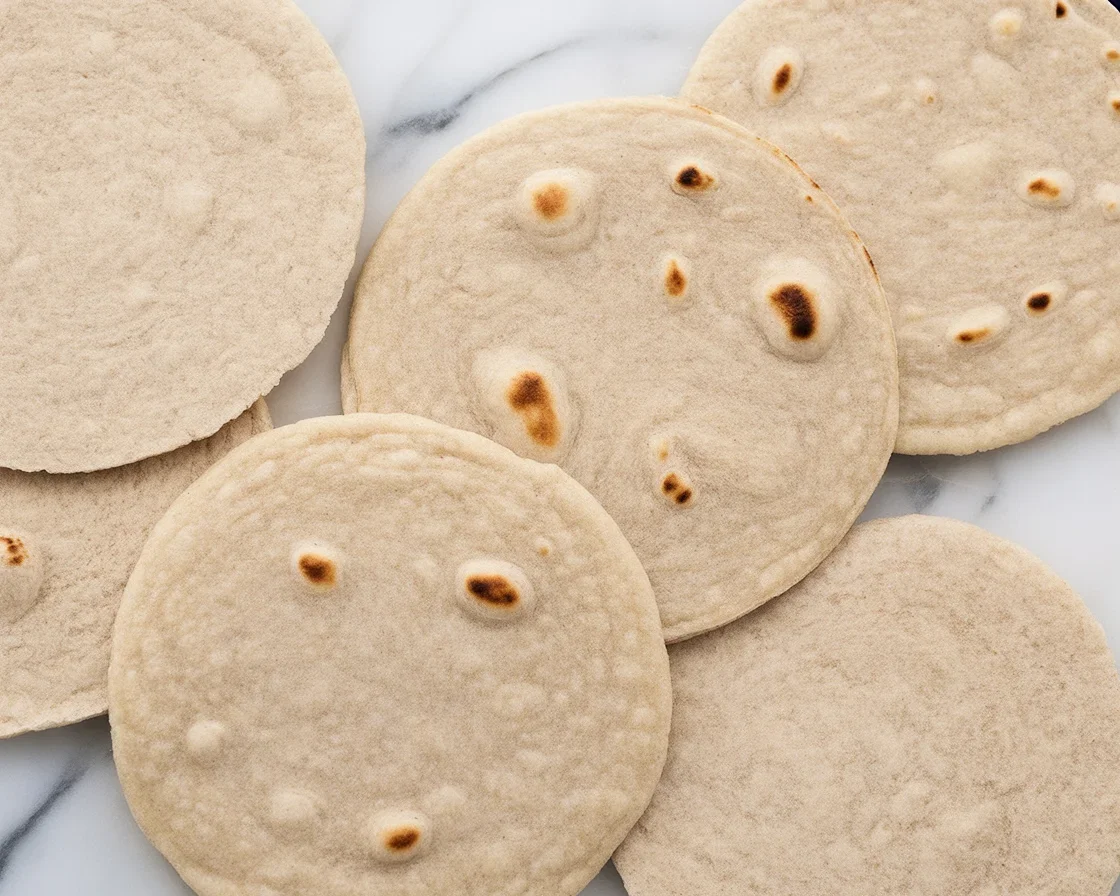 Soft gluten-free cassava flour tortillas ready to be used for tacos and quesadillas.