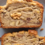 Moist and fluffy oat flour banana bread made with ripe bananas and no gluten.