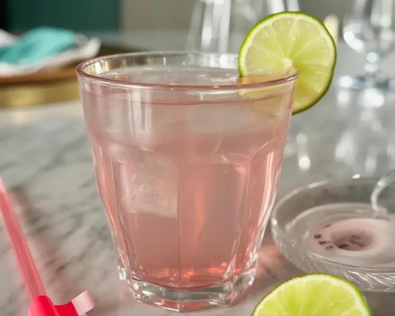 Pink Salt Trick Recipe for Weight Loss with Himalayan salt, lemon, and water.