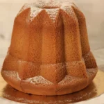 Gluten free pandoro cake, fluffy and buttery holiday treat from Italy.