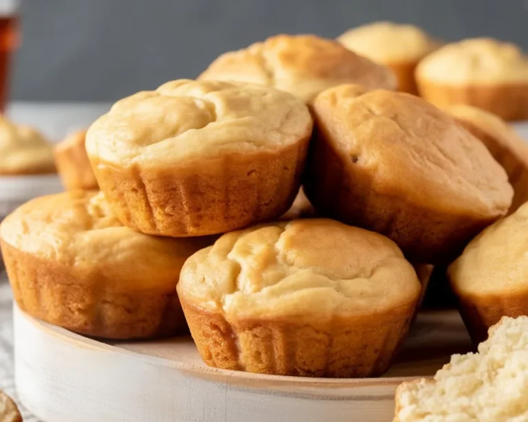 Delicious jiffy gluten free cornbread muffins served warm on a plate.
