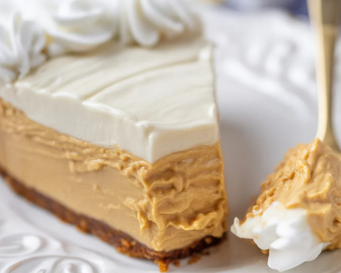 Creamy gluten-free pumpkin cheesecake topped with whipped cream and spices.