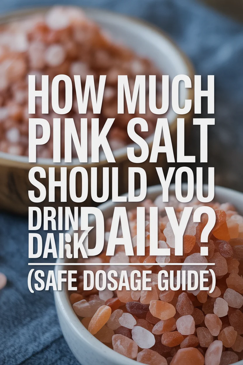 How Much Pink Salt Should You Drink Daily? (Safe Dosage Guide)