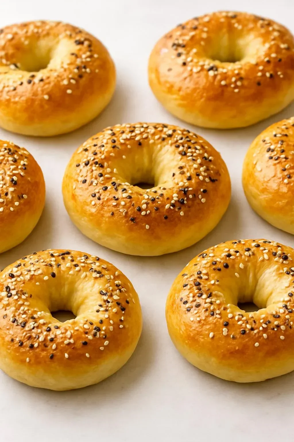 Three ingredient air fryer bagels ready to enjoy