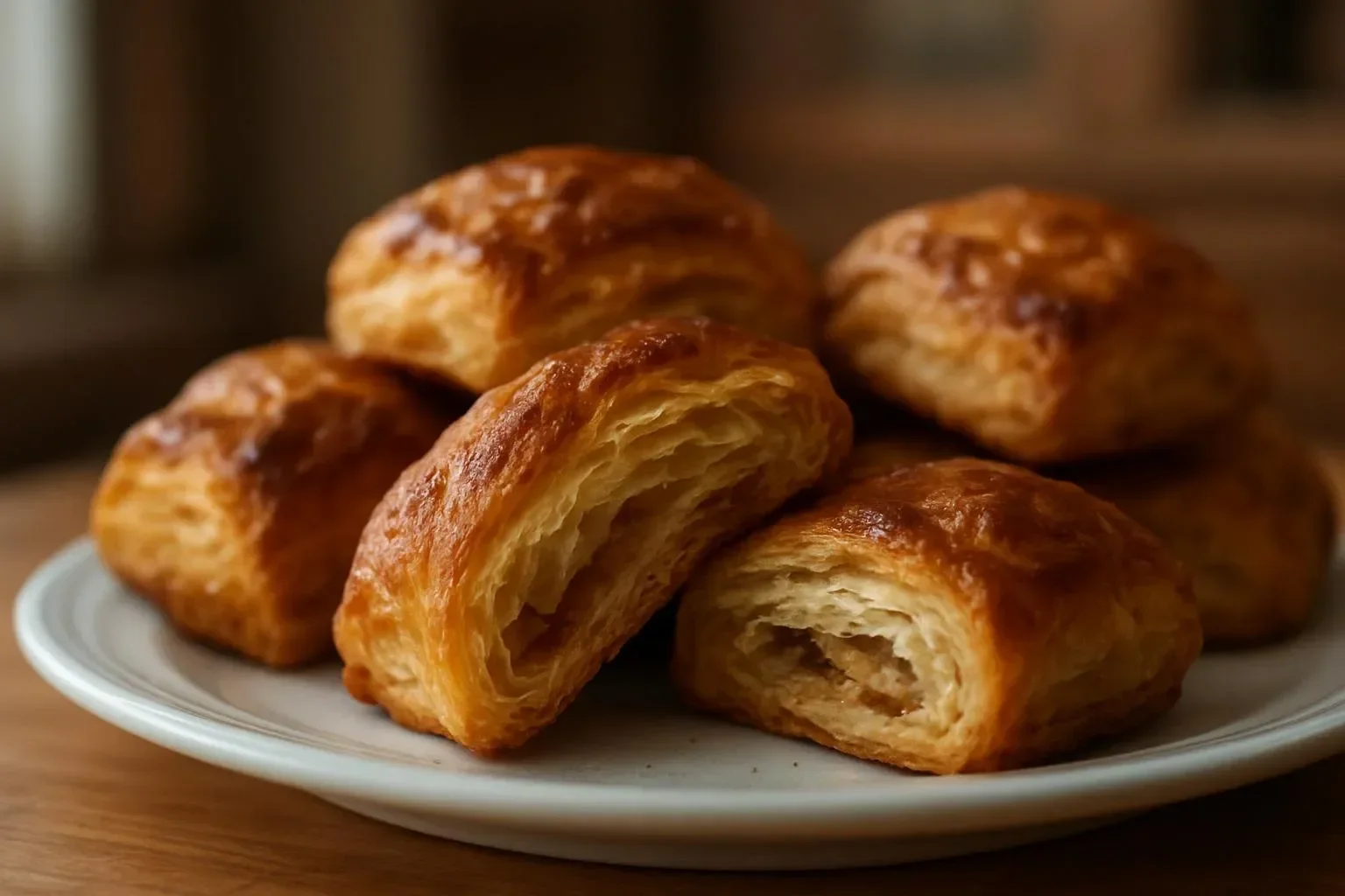 Assorted delicious gluten-free pastries on a rustic wooden table