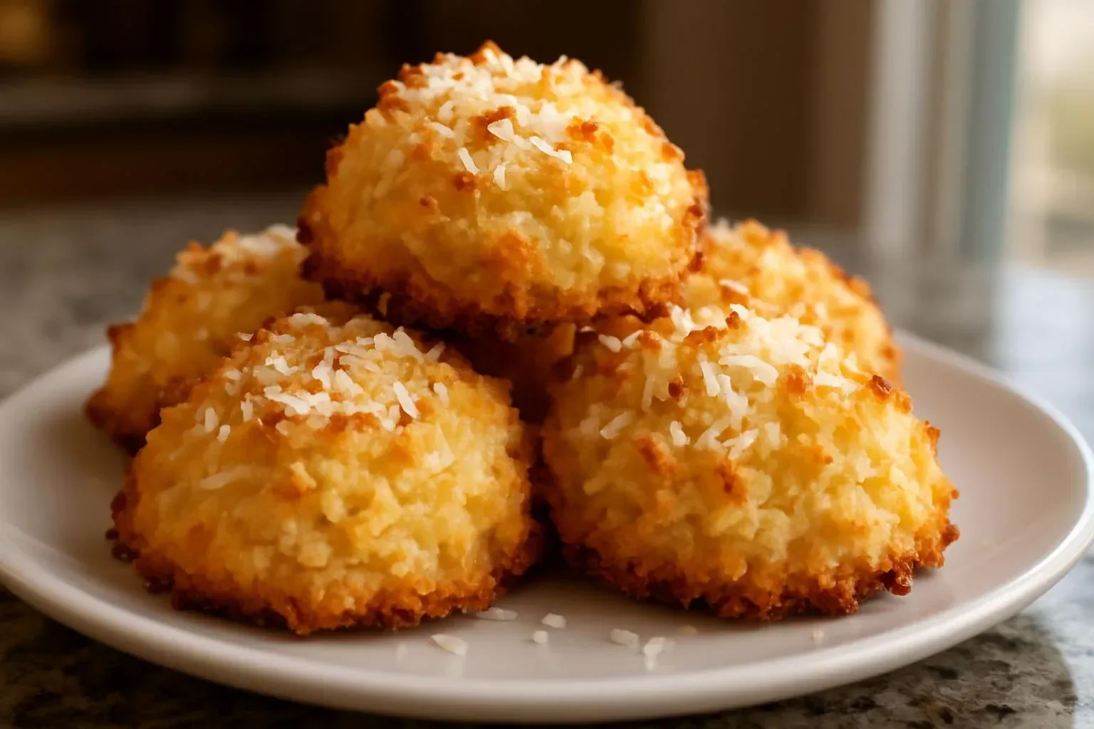 Delicious gluten-free Italian coconut cookies made with four simple ingredients