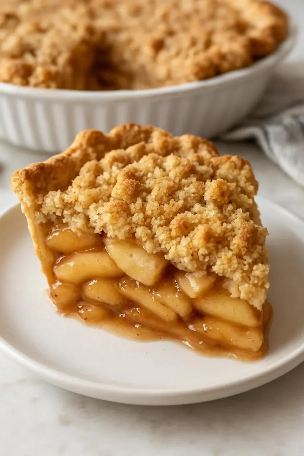 Delicious gluten-free apple pie with fresh apples and a flaky crust