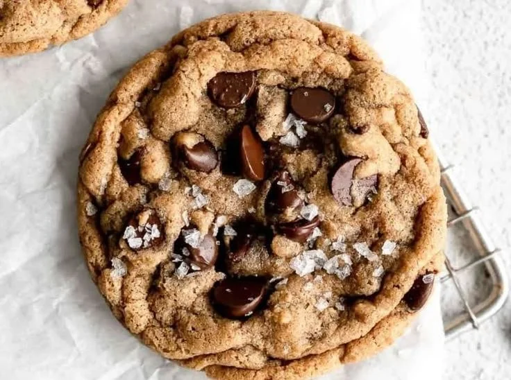 Delicious gluten-free chocolate chip cookies on a baking tray