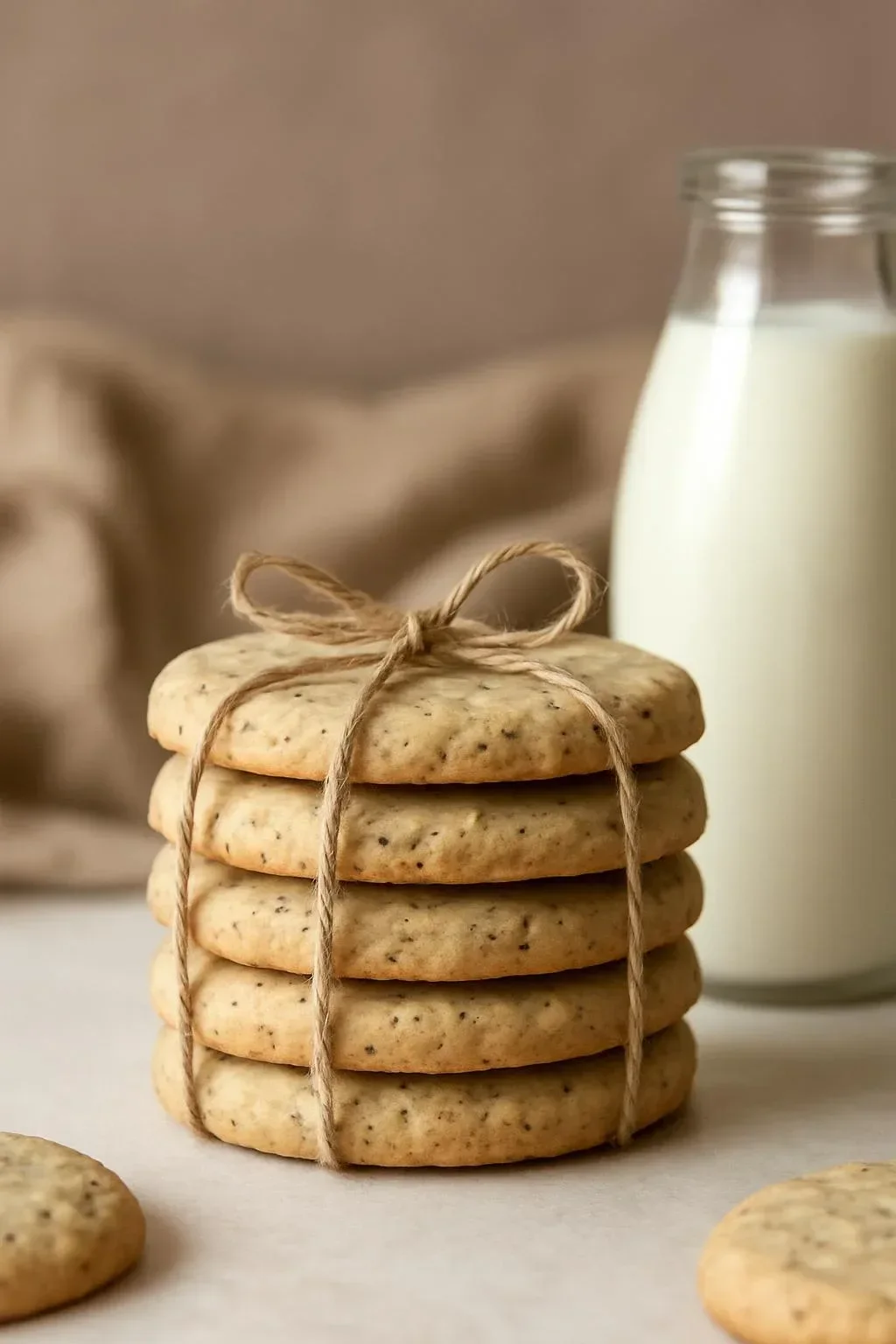 London Fog shortbread cookies with tea and lavender flavor