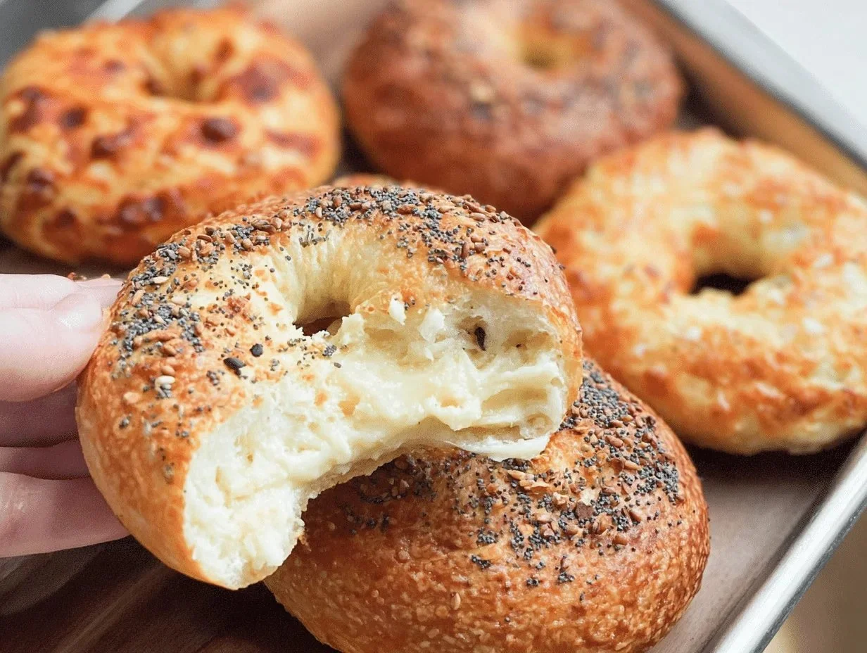 Homemade soft and chewy gluten-free bagels, perfect for breakfast or snacks.
