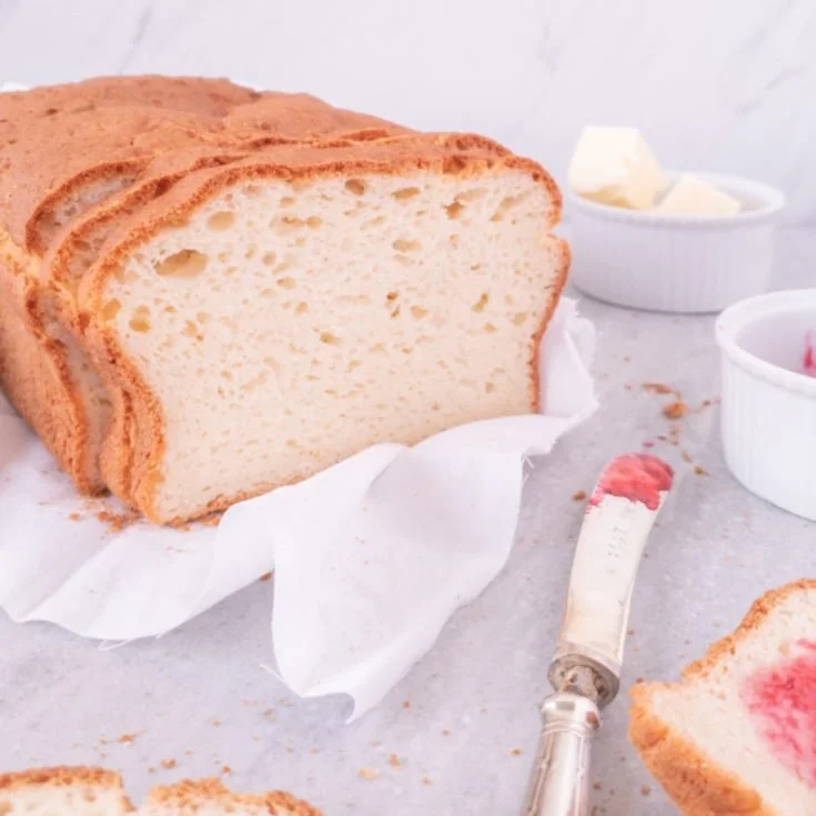 Regi's homemade gluten free bread fresh from the oven