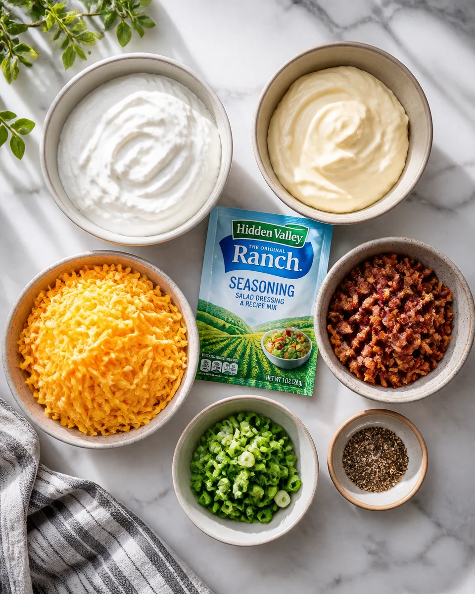 Cheddar ranch crack dip